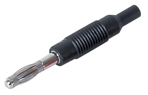 Adapter, 2 mm Buchse, 4 mm Stecker, schwarz